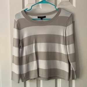 Banana Republic Factory Cropped Striped Summer Sweater